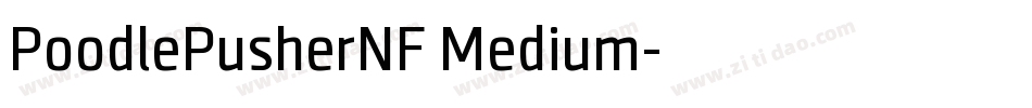 PoodlePusherNF Medium字体转换